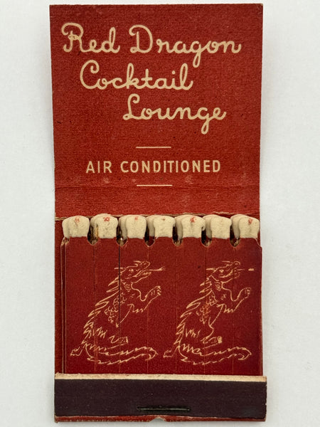 "Red Dragon Cocktail Lounge" Vintage Feature Matchbook