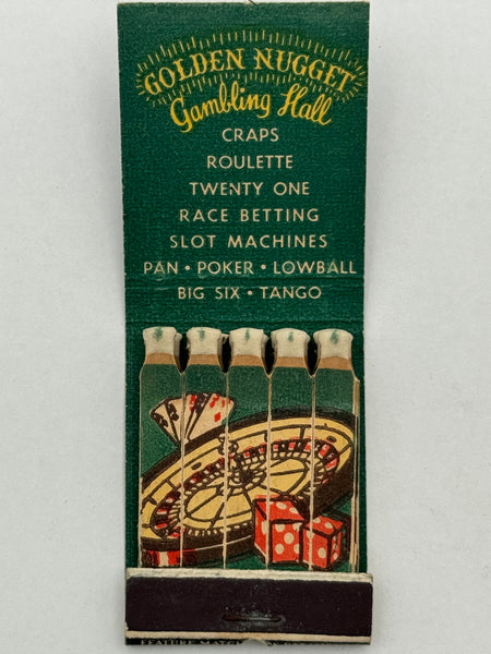 "Golden Nugget" Vintage Feature Matchbook