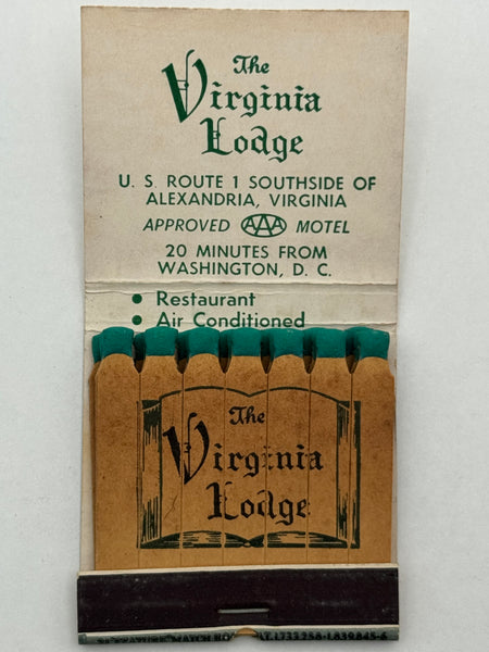 "The Virginia Lodge" Vintage Feature Matchbook