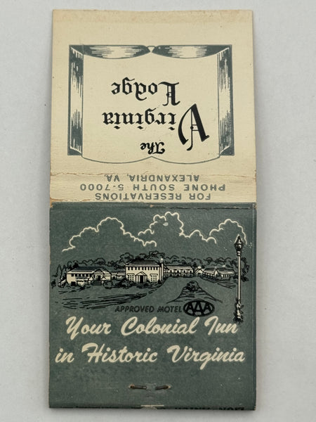 "The Virginia Lodge" Vintage Feature Matchbook