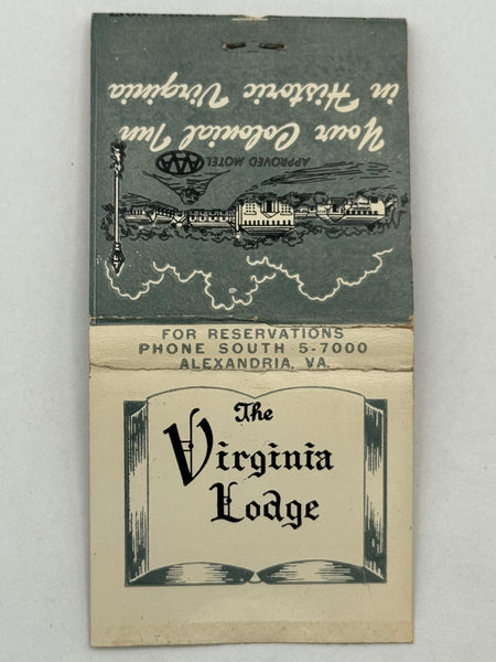 "The Virginia Lodge" Vintage Feature Matchbook