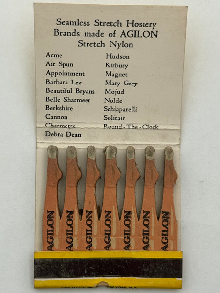 "Agilon" Vintage Feature Matchbook