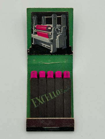 "Inter-state Dyeing & Finishing Corp." Passaic, NJ Vintage Feature Matchbook with a Pop-Up Display!