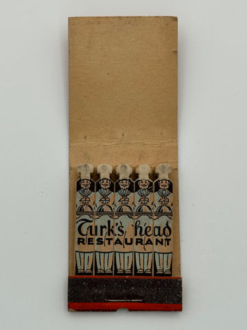 "Turk’s Head" Trenton/Princeton , NJ Vintage Feature Matchbook
