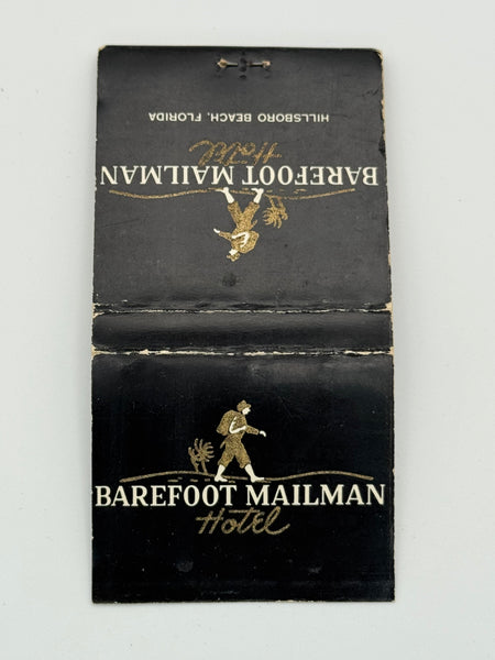 "Barefoot Mailman Hotel" Hillsboro Beach, FL  Vintage Feature Matchbook