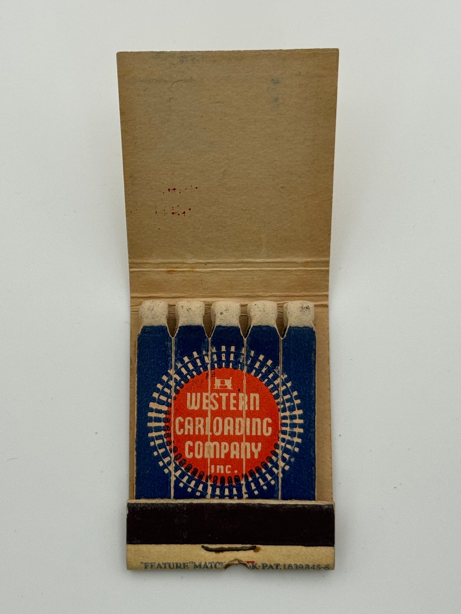 "Western Carloading Company Inc." Vintage Feature Matchbook