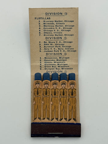 "U.S. Coast Guard Auxiliary"Chicago District Vintage Feature Matchbook