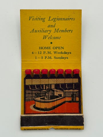 "American Legion" Sterling. CO Vintage Feature Matchbook