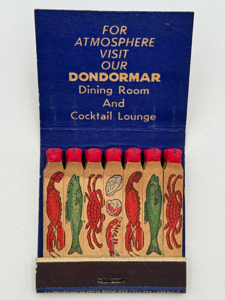 "Trainer’s Seafood" Vintage Feature Matchbook
