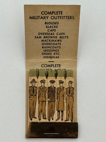 "Outdoor Military Stores" Vintage Feature Matchbook