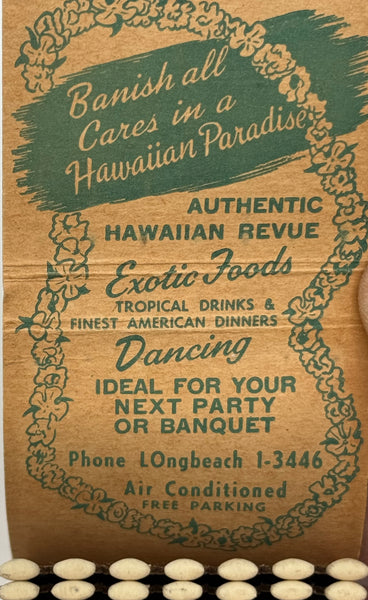 "Honolulu Harry’s Waikiki" Vintage Feature Matchbook