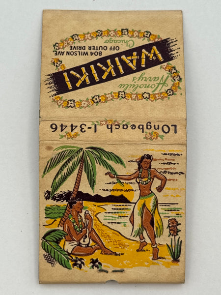 "Honolulu Harry’s Waikiki" Vintage Feature Matchbook