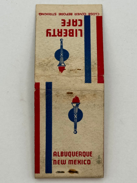 "Liberty Cafe" Vintage Feature Matchbook