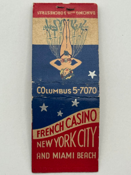 "French Casino" NYC, NY Vintage Feature Matchbook