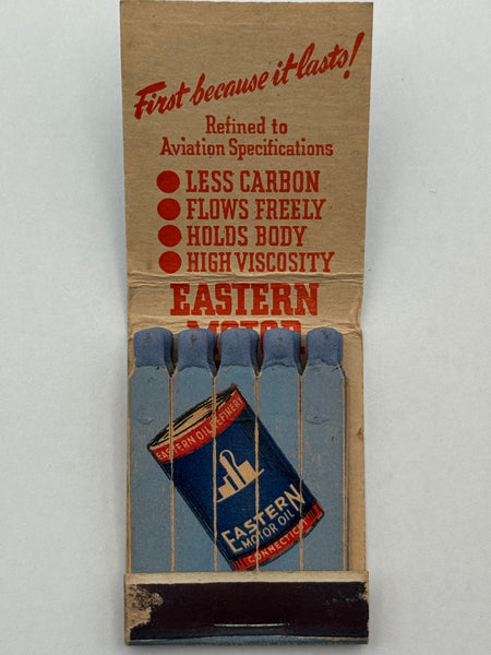 "Eastern Oil Products Co." New Haven, CT Vintage Feature Matchbook