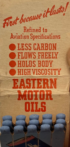 "Eastern Oil Products Co." New Haven, CT Vintage Feature Matchbook