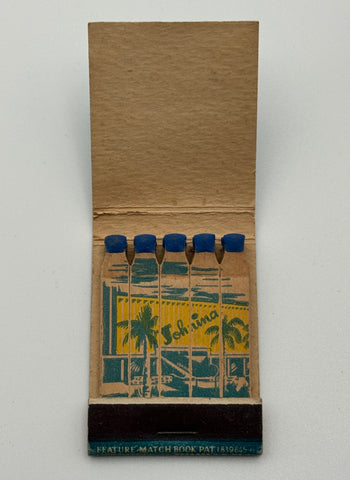 "The Johnina Hotel" Palm Beach, FL Vintage Feature Matchbook