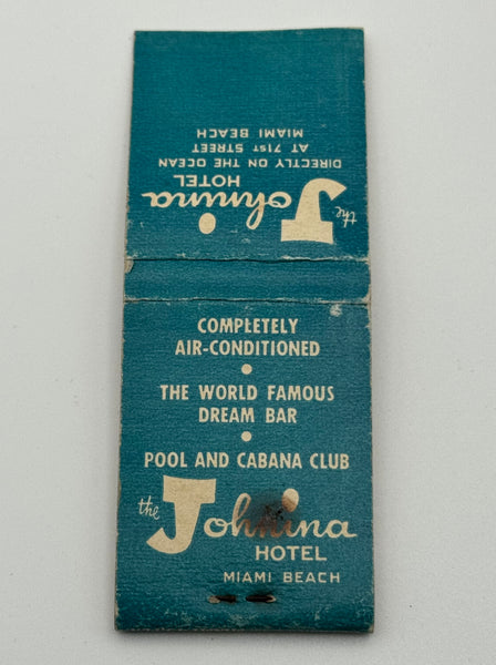 "The Johnina Hotel" Palm Beach, FL Vintage Feature Matchbook
