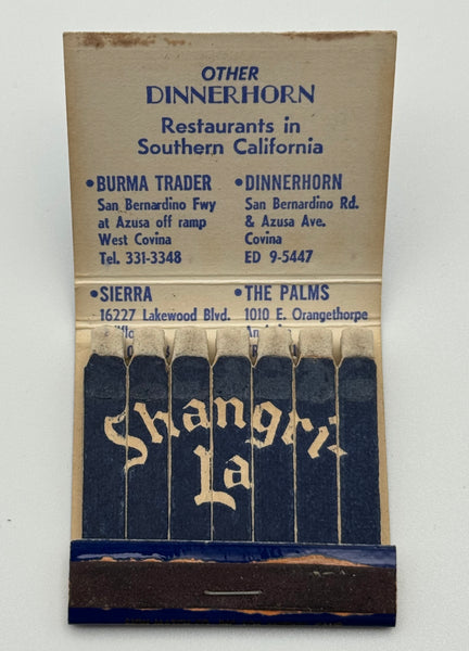 "Shangri-La" Vintage Feature Matchbook B