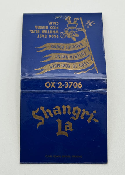 "Shangri-La" Vintage Feature Matchbook B