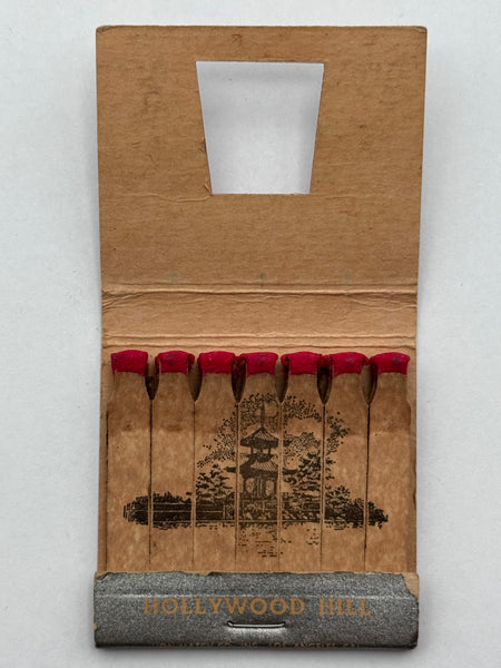 "Hollywood Hill" Vintage Feature Matchbook with a Knot-Hole Cover!
