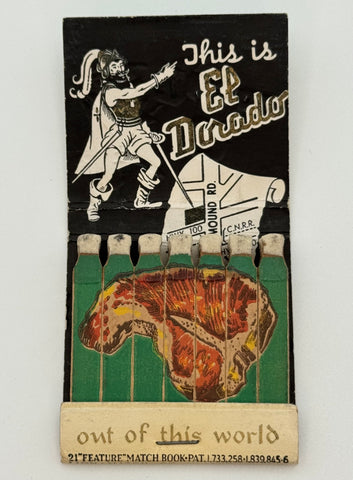 "El Dorado" Milwaukee, WI Vintage Feature Matchbook