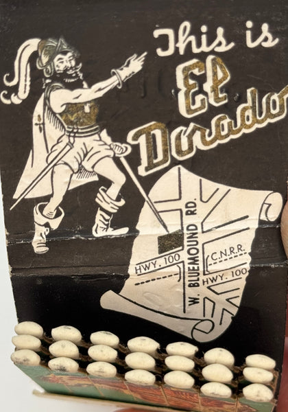 "El Dorado" Milwaukee, WI Vintage Feature Matchbook