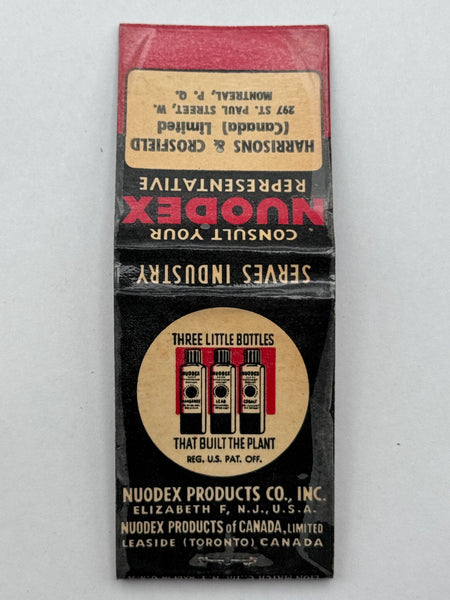 "Harrisons & Crosfield / Nuodex" Vintage Feature Matchbook