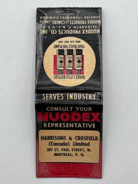 "Harrisons & Crosfield / Nuodex" Vintage Feature Matchbook