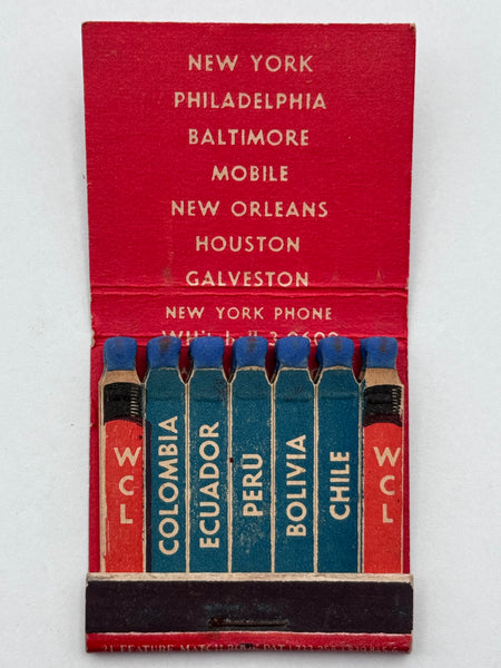 "Westcoast Line, Inc." Vintage Feature Matchbook