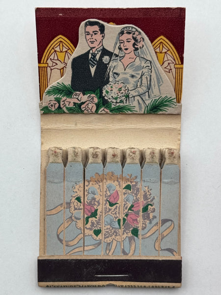 "Wedding" Vintage Feature Matchbook with a Pop-Up Display!