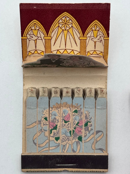 "Wedding" Vintage Feature Matchbook with a Pop-Up Display!