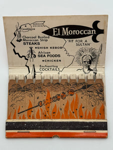 "El Moroccan" Milwaukee, WI  Vintage Feature Matchbook w/ an Easel Back!