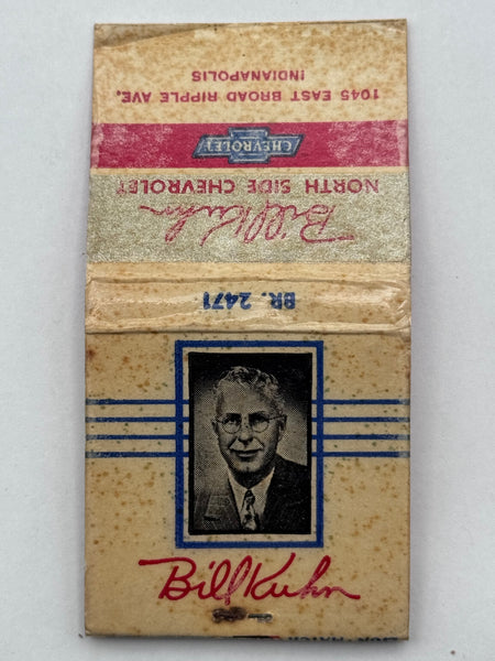 "Bill Kuhn Chevrolet" Vintage Feature Matchbook