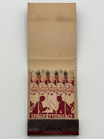 "Spaghetti Palace" Hartford,CT Vintage Feature Matchbook
