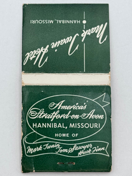 "Mark Twain Hotel" Vintage Feature Matchbook