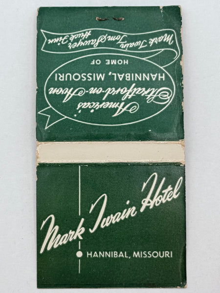 "Mark Twain Hotel" Vintage Feature Matchbook