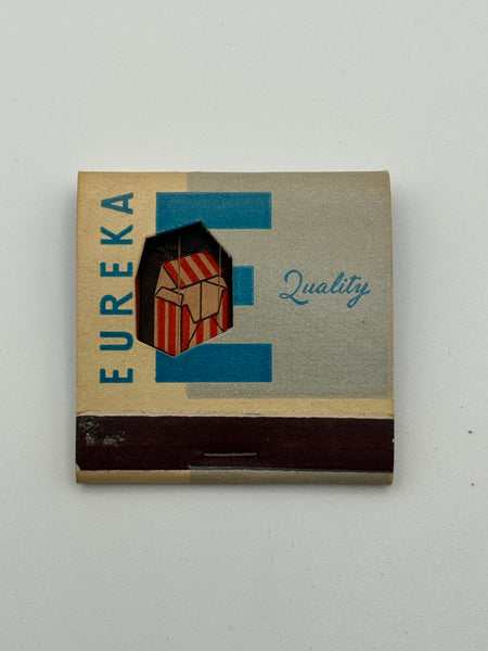 "Eureka Paper Boxes" Los Angeles,CA Vintage Feature Matchbook with a Knot-Hole Cover! -A