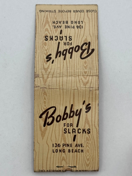 "Bobby’s" Vintage Feature Matchbook