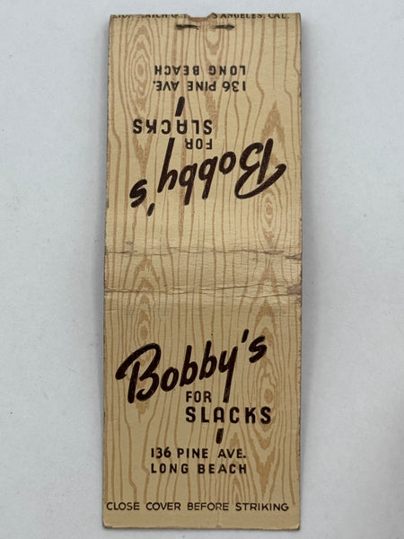 "Bobby’s" Vintage Feature Matchbook