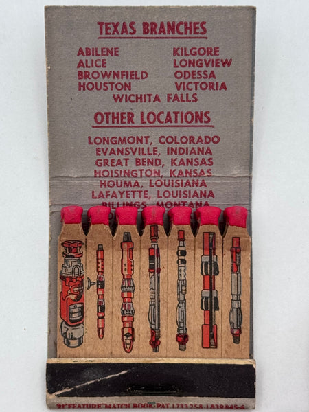 "Guiberson" Vintage Feature Matchbook