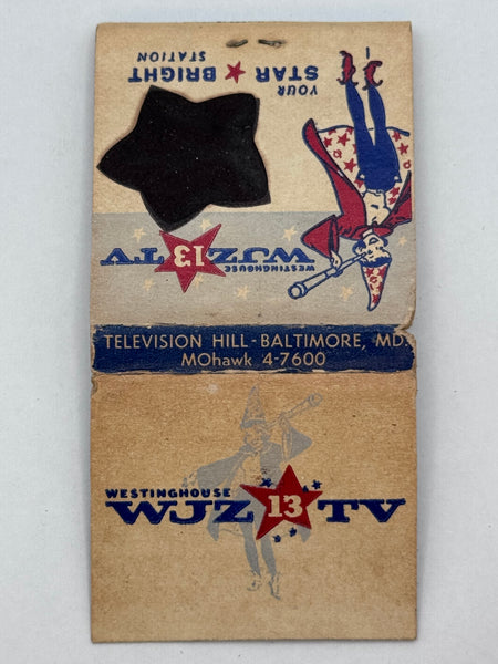 "WJZ 13 TV" Vintage Feature Matchbook with a Spot Striker!