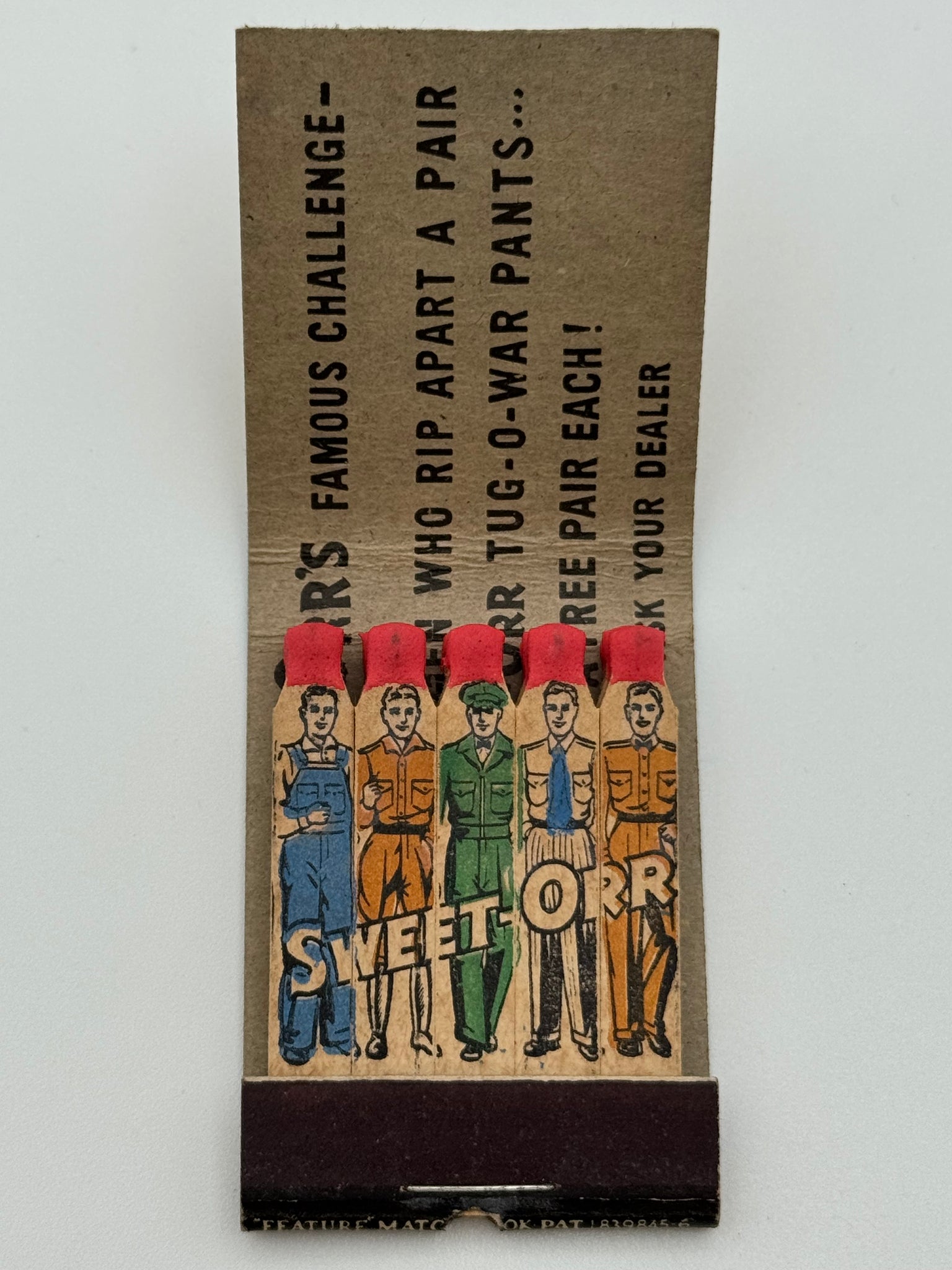 "The Wright Dept. Store/ Sweet-Orr" Willoughby, OH  Vintage Feature Matchbook