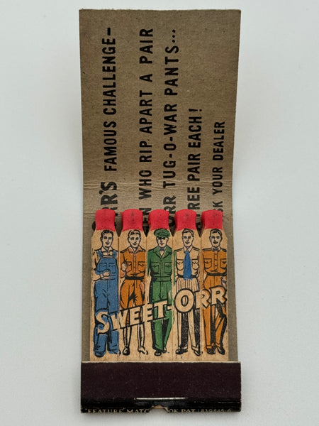 "The Wright Dept. Store/ Sweet-Orr" Willoughby, OH  Vintage Feature Matchbook