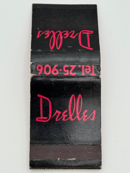 "Drelles Restaurant" Muskegon, WI Vintage Feature Matchbook
