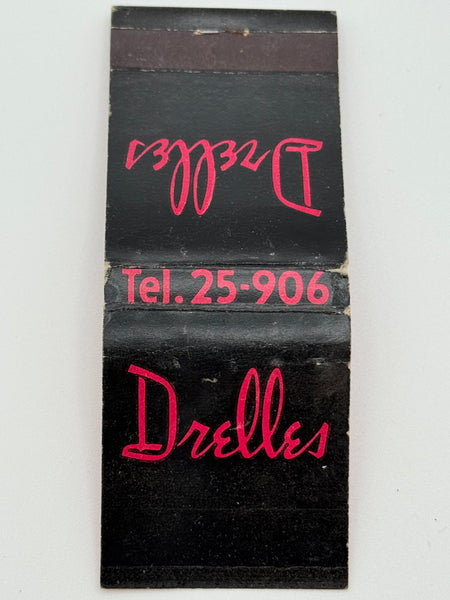 "Drelles Restaurant" Muskegon, WI Vintage Feature Matchbook
