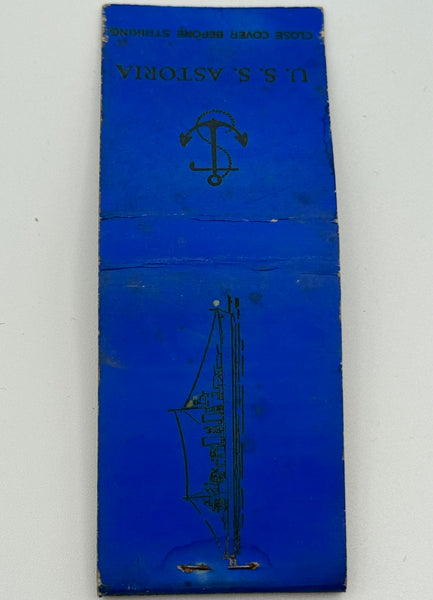 "U.S.S. Astoria" Vintage Feature Matchbook