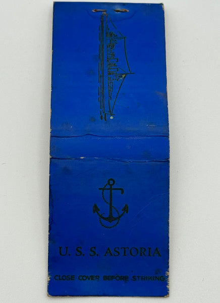 "U.S.S. Astoria" Vintage Feature Matchbook