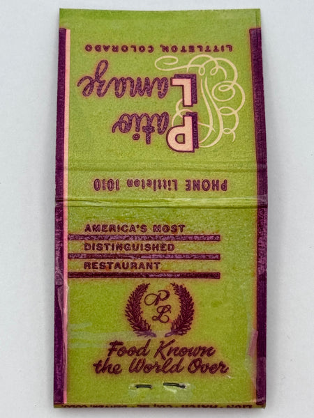 "Patio Lamaze" Littleton, CO Vintage Feature Matchbook