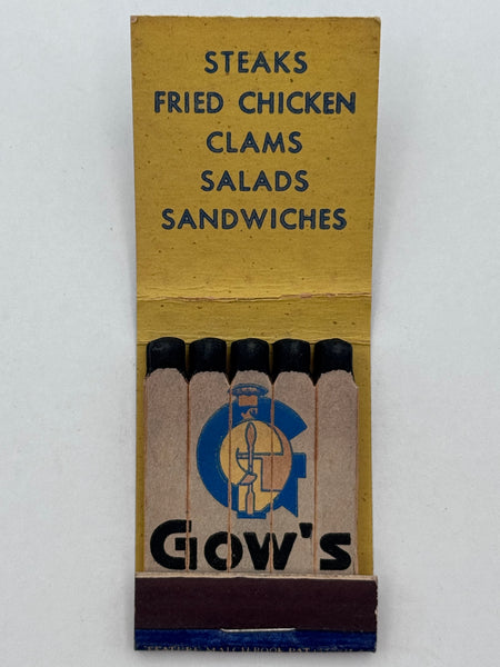 "Gow’s" Boston, MA Vintage Feature Matchbook